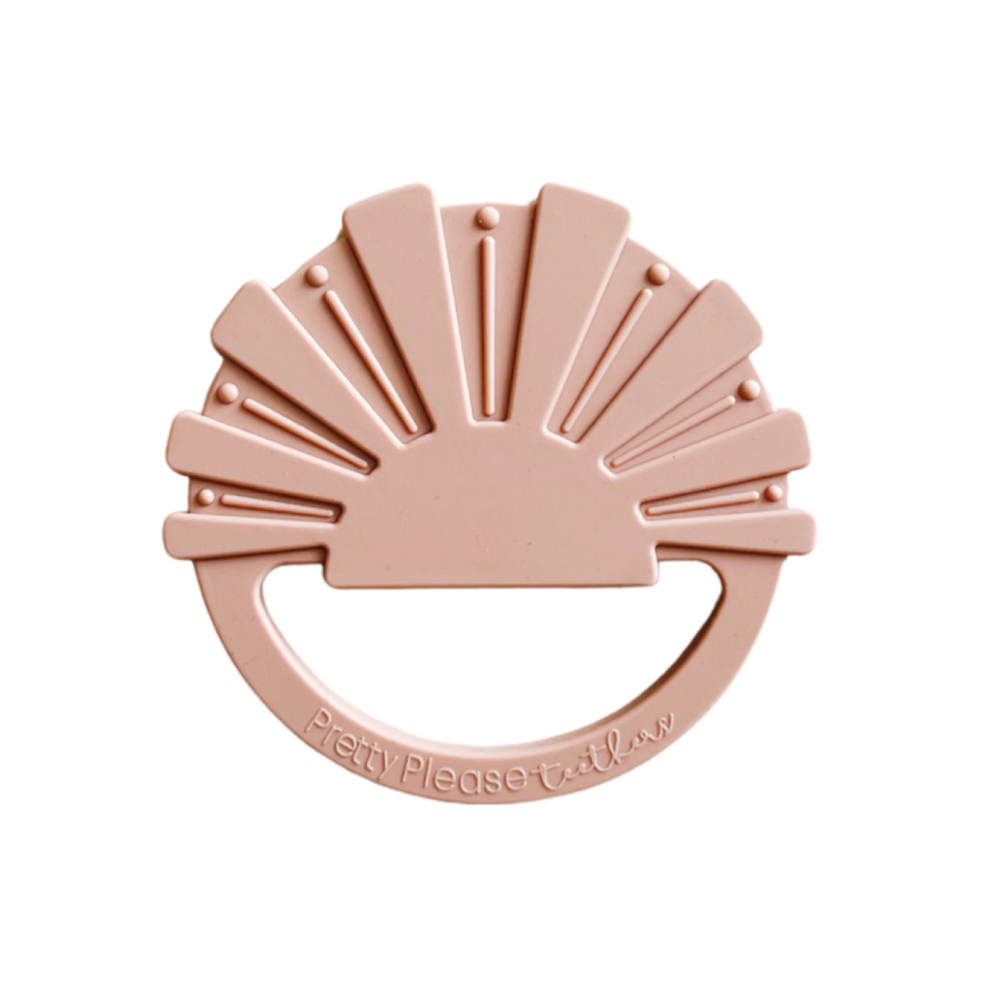 Sunshine || Teether | Pretty Please Teethers - Sun teether - freezer teether - Sustainable teether - eco friendly teether Sun baby teether