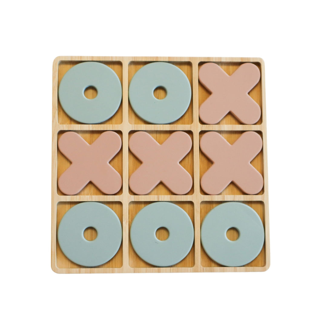 Pretty Please Teethers - Tic Tac Toe - Let's Play - A classic Montessori inspired game, that focuses on early learning, encourages open ended sensory play, and helps develop fine motor skills. Also, contributes to your child’s understanding of predictability, problem-solving and hand-eye coordination.